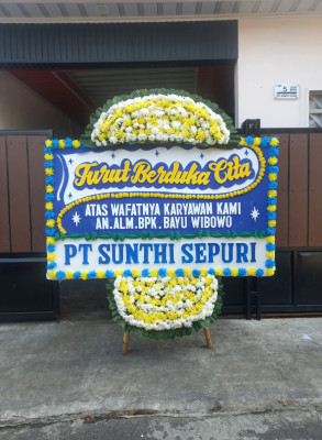 Papan Bunga Duka di Tarakan Tengah