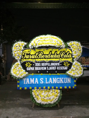 Papan Bunga Duka di Tarakan Tengah